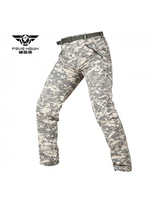 Men's Work Pants Hiking Cargo Pants Camouflage Hunting Pants Ripstop Windproof Multi-Pockets Breathable Spring Summer Camo / Camouflage Bottoms for Hunting Hiking Military / Tactical ACU Color CP #8994530