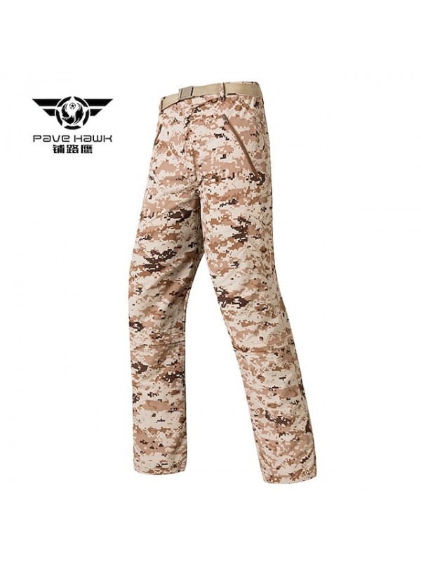 Men's Work Pants Hiking Cargo Pants Camouflage Hunting Pants Ripstop Windproof Multi-Pockets Breathable Spring Summer Camo / Camouflage Bottoms for Hunting Hiking Military / Tactical ACU Color CP #8994530