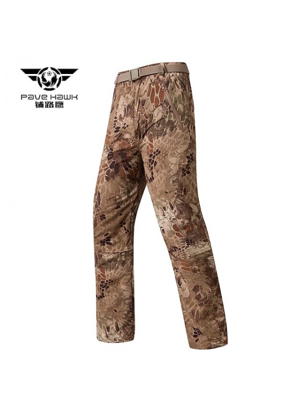 Men's Work Pants Hiking Cargo Pants Camouflage Hunting Pants Ripstop Windproof Multi-Pockets Breathable Spring Summer Camo / Camouflage Bottoms for Hunting Hiking Military / Tactical ACU Color CP #8994530