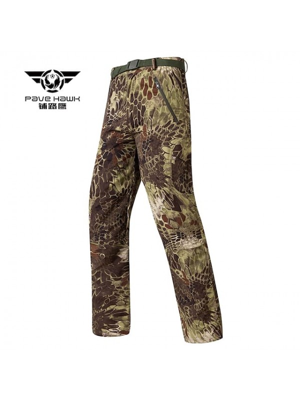 Men's Work Pants Hiking Cargo Pants Camouflage Hunting Pants Ripstop Windproof Multi-Pockets Breathable Spring Summer Camo / Camouflage Bottoms for Hunting Hiking Military / Tactical ACU Color CP #8994530