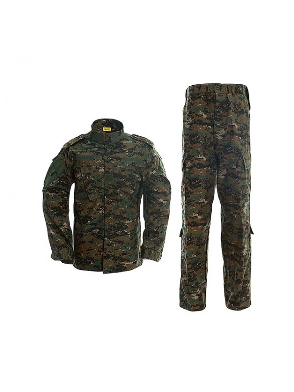 tactical camouflage suit military uniform army combat assault military equipment outdoor hunting fishing suit acu s #8778004