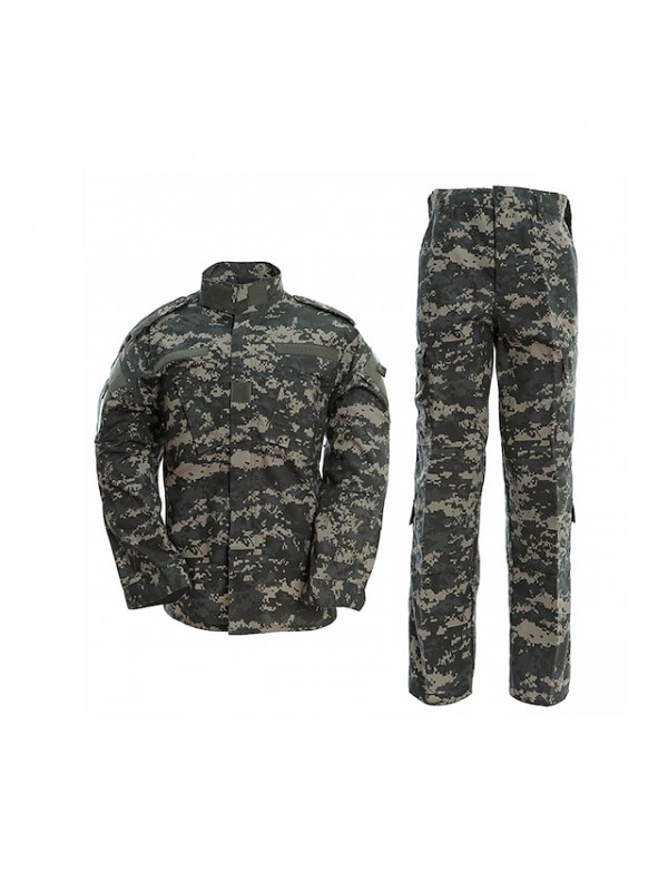 tactical camouflage suit military uniform army combat assault military equipment outdoor hunting fishing suit acu s #8778004