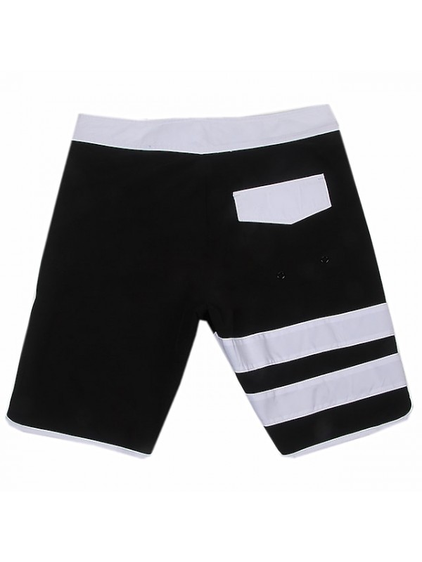 Men's Swim Trunks Spandex Swimwear Board Shorts Quick Dry Stretchy Drawstring - Swimming Diving Surfing Snorkeling Stripes Patchwork Gradient Summer #9005950