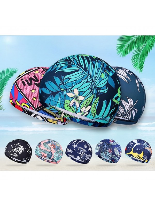 Swim Cap for Adults Polyester / Polyamide Waterproof Soft Stretchy Swimming Surfing #8037630