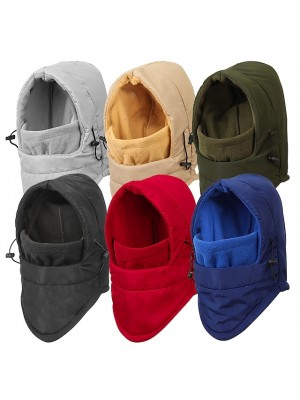 Women's Men's Hiking Hat Ski Mask Ski Hat Ski Balaclava Hat 1 PCS Winter Outdoor Portable Warm Soft Comfortable Hat Solid Color Fleece Cotton Black Red Army Green for Fishing Climbing Camping #8197058