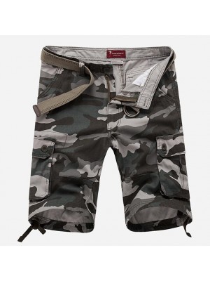 Men's Hiking Cargo Shorts Hiking Shorts Military Summer Outdoor Ripstop Breathable Quick Dry Multi Pockets Shorts Bottoms Green camouflage Blue camouflage Khaki camouflage Camping / Hiking / Caving #9036036