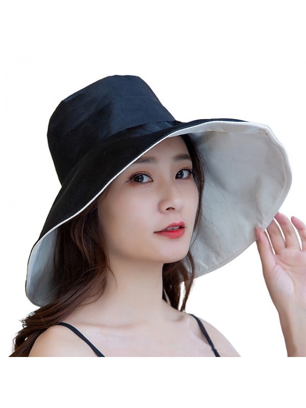 sun hat for women, women's wide brim sun hat summer beach hats for women packable reversible bucket hat uv sun protection #8602544