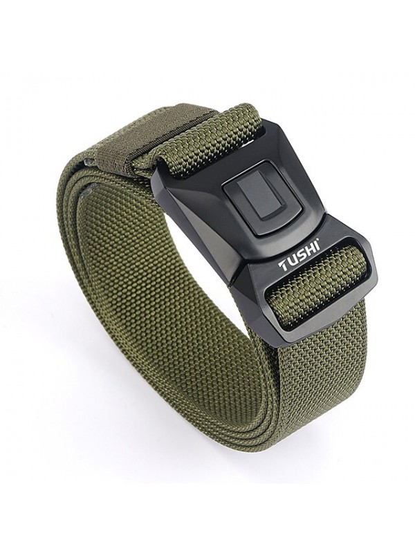 Men's Military Tactical Belt Breathable Wearable Quick Release for Solid Colored Camo Nylon Fall Spring Summer #8527494