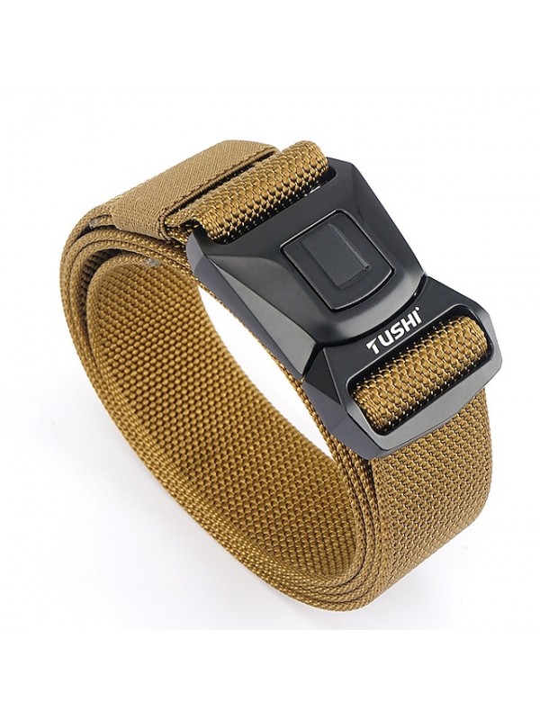 Men's Military Tactical Belt Breathable Wearable Quick Release for Solid Colored Camo Nylon Fall Spring Summer #8527494