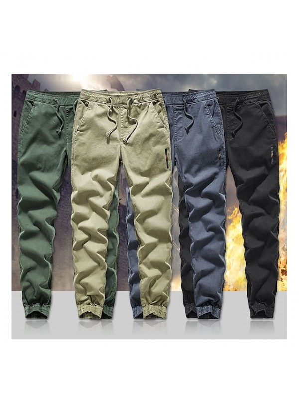 Men's Hiking Cargo Pants Hiking Pants Trousers Summer Outdoor Breathable Quick Dry Lightweight Multi Pockets Pants / Trousers Bottoms Black khaki Dark Grey Army Green L XL 2XL 3XL 4XL #8989375