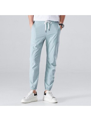 Men's Hiking Pants Trousers Summer Outdoor Breathable Quick Dry Sweat wicking Scratch Resistant Pants / Trousers Bottoms Black (with feet) grey (wide foot) Bali Blue (Band Feet) Ivory (with feet #9034986