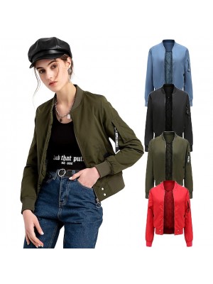 Women's Bomber Jacket Padded Hiking jacket Military Tactical Jacket Winter Outdoor Solid Color Thermal Warm Waterproof Windproof Multi-Pockets Windbreaker Trench Coat Top Single Slider Hunting Casual #8682026