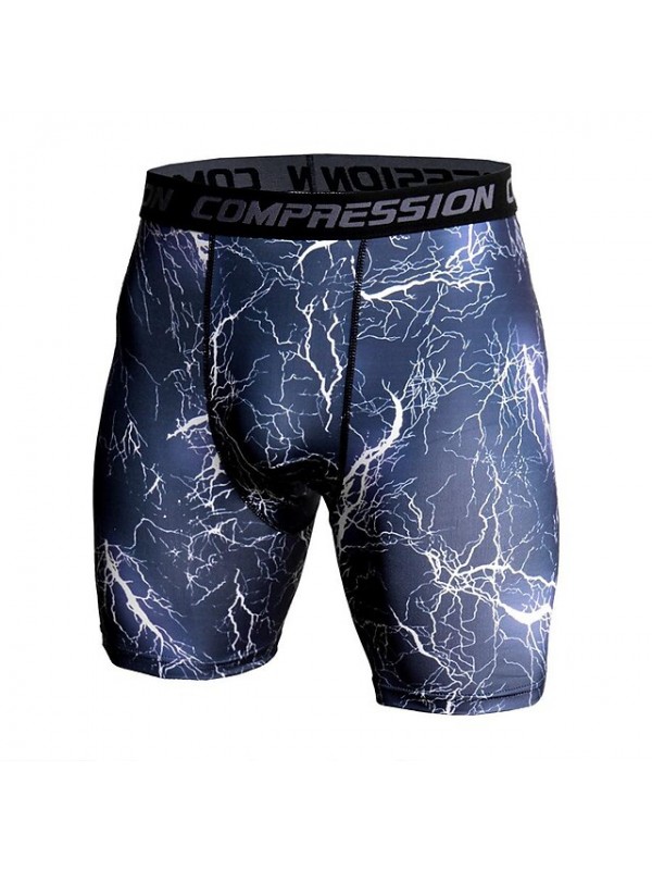 2018 summer shorts men's camouflage printing training fitness running sports pants elastic tight-fitting quick-drying shorts #9022433