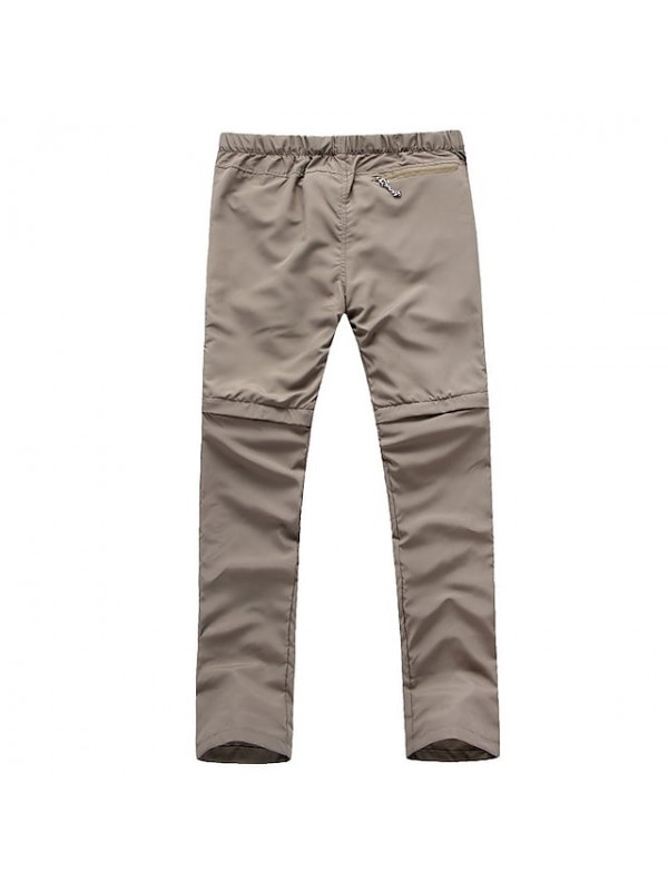 Men's Hiking Pants Trousers Convertible Pants / Zip Off Pants Summer Outdoor Ultra Light (UL) Quick Dry Breathable Sweat wicking Pants / Trousers Bottoms Army Green Light Grey Khaki Black Hunting #7703748