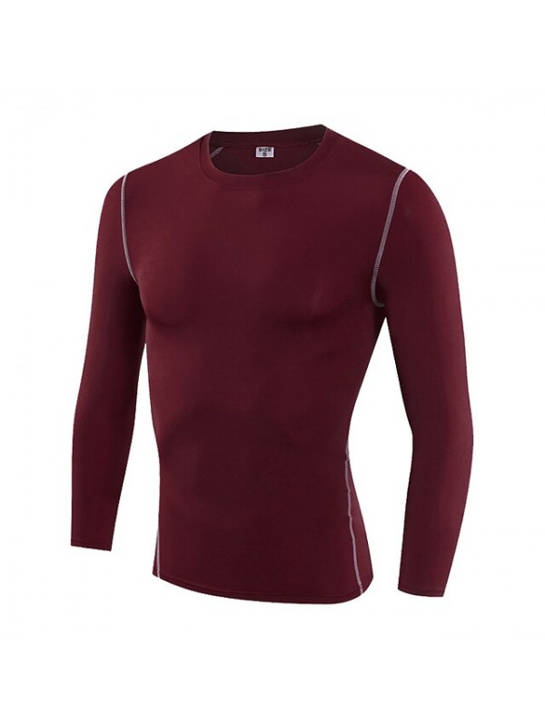 Men's Ski Base Layer Outdoor Autumn / Fall Quick Dry Top for Outdoor Exercise Multisport Back Country / Winter / Elastane #6386954