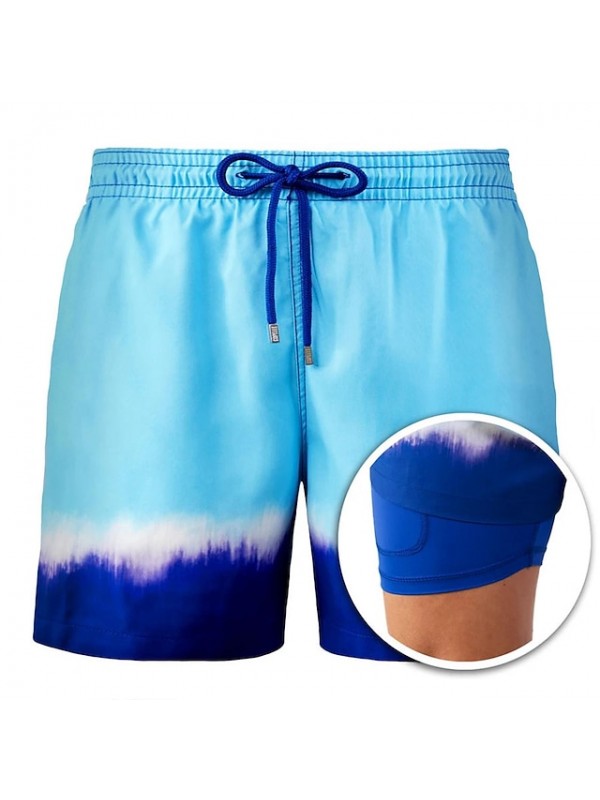 Men's Swim Shorts Swim Trunks Board Shorts Bottoms Breathable Quick Dry Drawstring - Swimming Surfing Beach Water Sports Floral / Botanical Summer #9023209