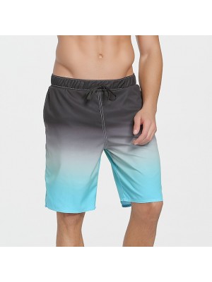 Men's Swim Shorts Spandex Board Shorts UV Sun Protection Quick Dry Micro-elastic Drawstring - Swimming Surfing Water Sports Gradient Summer #8994623