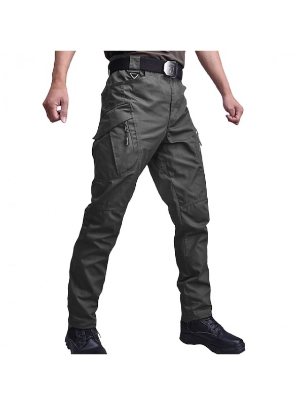 Men's Tactical Pants Water Repellent Ripstop Cargo Pants Operator Work Pants 9 Pockets Outdoor Military  Lightweight Combat Army Pants with Multi Pocket Black Gray Green Climbing Hunting Fishing #8203728