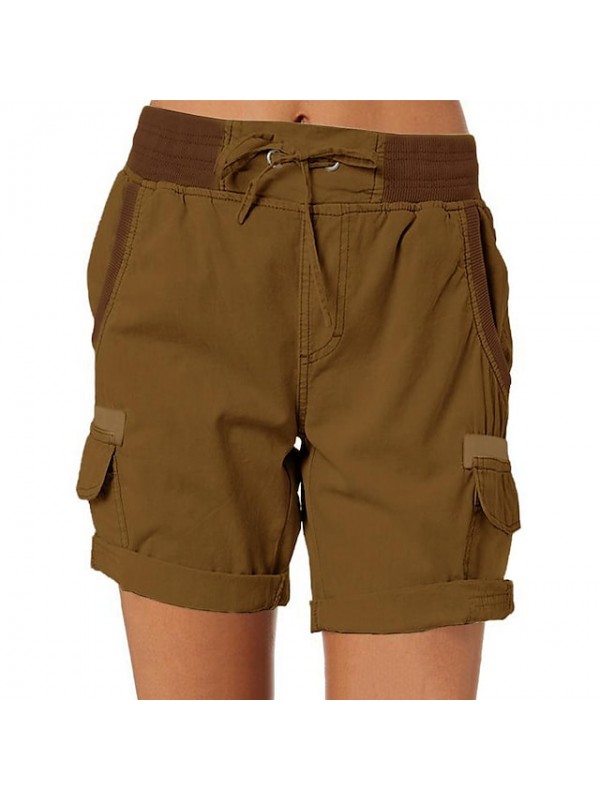 Women's Hiking Cargo Shorts Hiking Shorts Summer Outdoor Breathable Quick Dry Lightweight Shorts Bottoms Light Blue Dark Khaki grey blue turmeric Green Camping / Hiking / Caving S M L XL 2XL #9001266