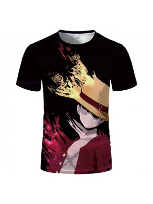 Inspired by One Piece Monkey D. Luffy T-shirt Terylene Anime 3D T-shirt For Men's / 3D Print #8802973