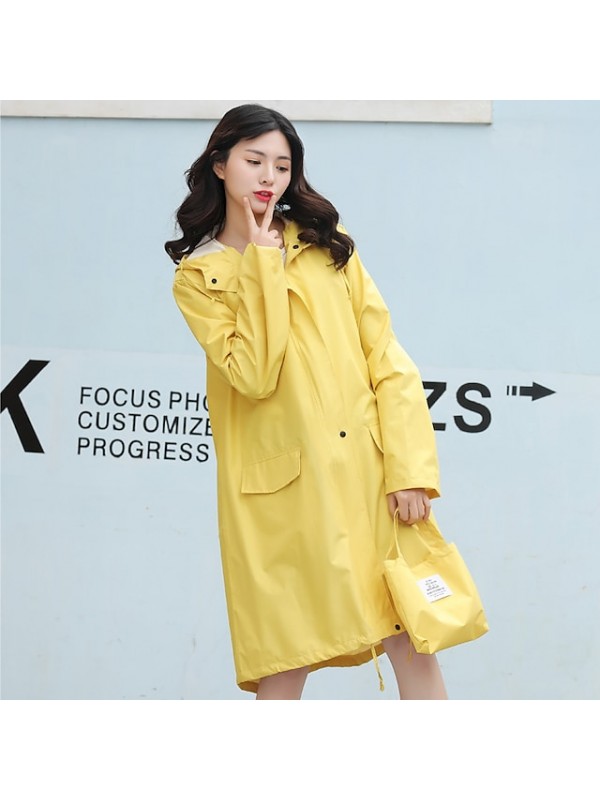 Rainproof Adult Raincoat Women's Jacket Fashion Hiking Full Body Long Windbreaker Poncho Men #9022825