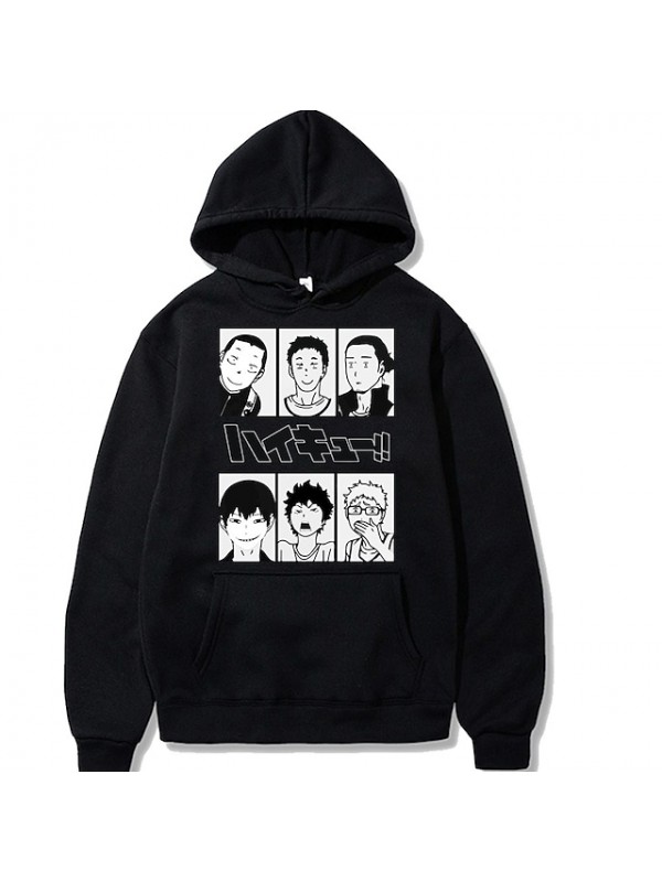 Inspired by Haikyuu Shoyo Hinata Anime Cartoon Polyster Print Harajuku Graphic Kawaii Hoodie For Men's / Women's #8789912