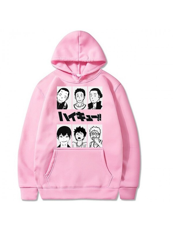 Inspired by Haikyuu Shoyo Hinata Anime Cartoon Polyster Print Harajuku Graphic Kawaii Hoodie For Men's / Women's #8789912