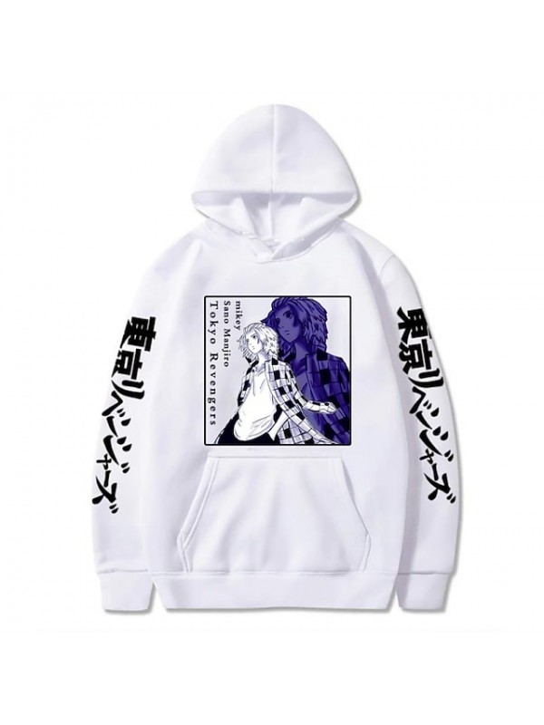 Inspired by Tokyo Revengers Sano Manjiro Anime Cartoon Polyster Print Harajuku Graphic Kawaii Hoodie For Men's / Women's / Manga / Chic & Modern / Antique / Universal #8789915