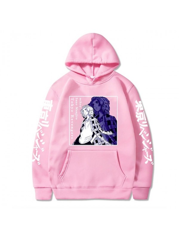 Inspired by Tokyo Revengers Sano Manjiro Anime Cartoon Polyster Print Harajuku Graphic Kawaii Hoodie For Men's / Women's / Manga / Chic & Modern / Antique / Universal #8789915