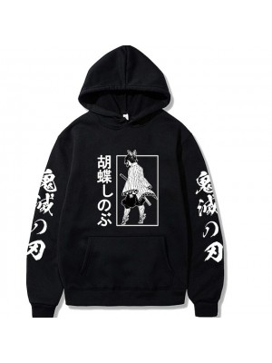 Inspired by Demon Slayer: Kimetsu no Yaiba Cosplay Kochou Shinobu Anime Cartoon Polyster Print Harajuku Graphic Kawaii Hoodie For Men's / Women's / Male / Female / Manga / Classic & Timeless #8772125