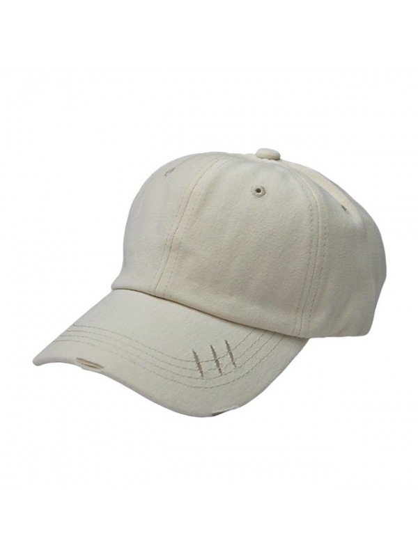 Women's Casual Baseball Cap Dailywear Sport Splice Pure Color Beige Black Hat Sun Protection Breathable / White / Orange / Purple / Gray / Fall #8949909