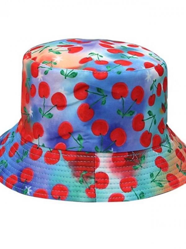 Women's Casual Sun Hat Dailywear Lawn Floral Knitted Fruit Blue Green Hat Sun Protection Warm Breathable #8962743