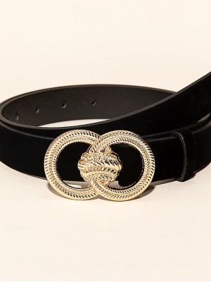 Women's Waist Belt Daily Festival Black Belt Pure Color #8953271